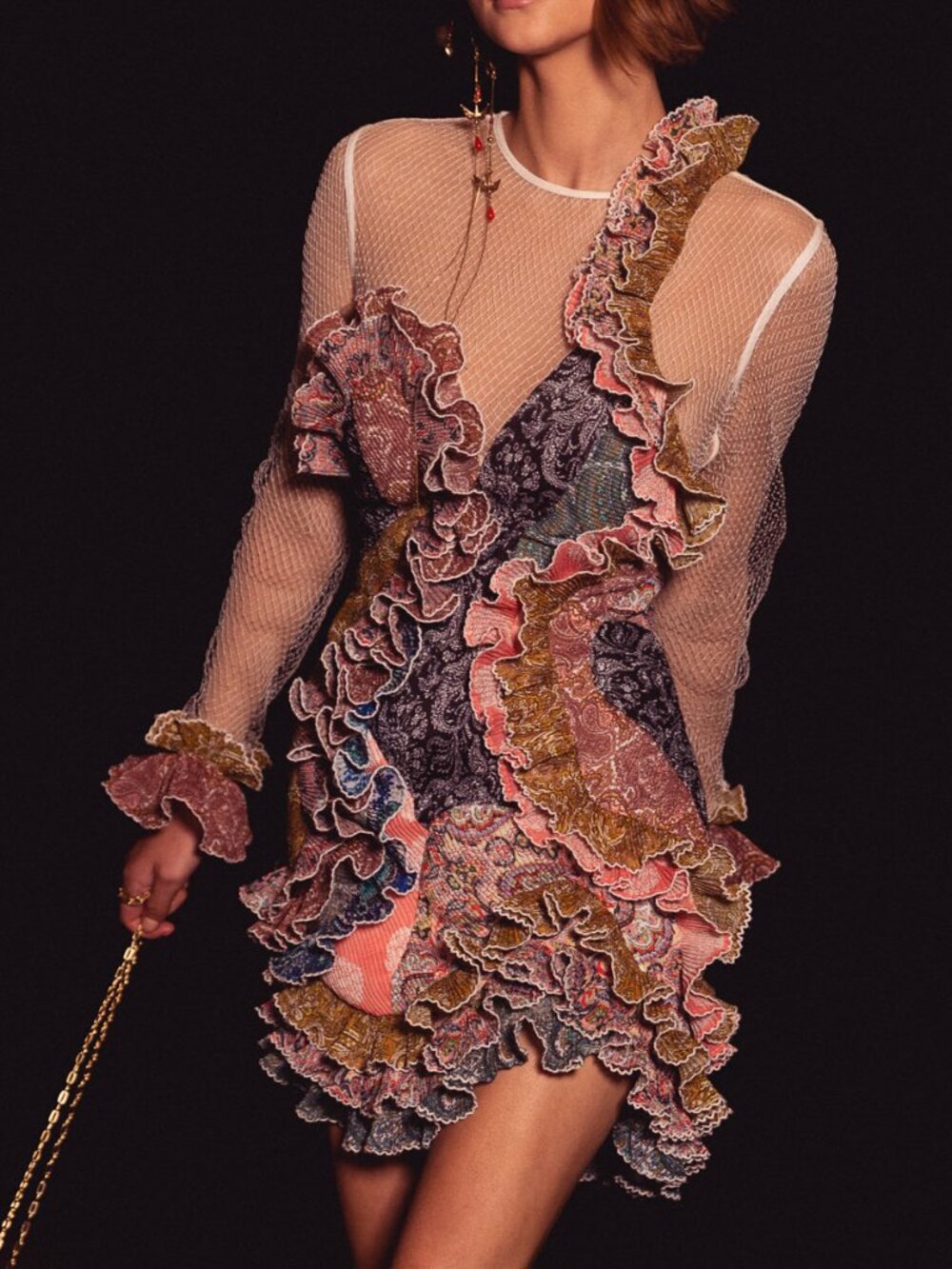 Zimmermann Ninety Six Spliced Mini Dress Multi Paisley Size AU 1 US 6 NEW NWT